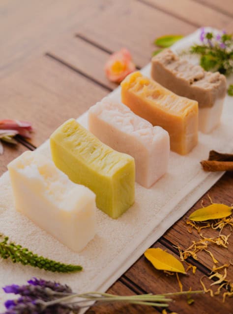Natural soap collection by Nourish Natural Soaps